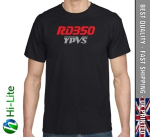 TS58 YAMAHA RD350 YPVS INSPIRED BLACK T-SHIRT T SHIRT GREAT MENS DADS GIFT - Picture 1 of 2