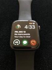 Apple Watch Series 4 -44 mm Space Gray Aluminum Case with Black Sport Band (GPS)