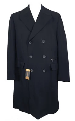 NEW Vintage Gianni Versace Double Breasted Overcoat! e 54 US 44 (Large)  Navy  - Image 1 of 4