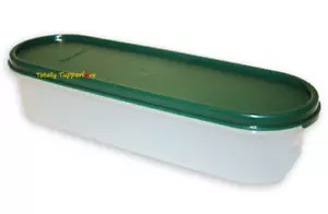 Tupperware #1 Súper Ovalado Modular Mates Sello 3.5 Tazas Cazador Verde De Colección ❤️ - Imagen 1 de 2