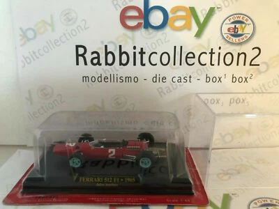 Die Cast " Ferrari 512 F1 - 1965 John Surtees + Boîte 1 " Échelle 1/43 - Photo 1/3