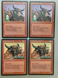 Anaba Bodyguard x4 PLAYSET, MTG Homelands (1995) Common Red Creature NM - Picture 1 of 2