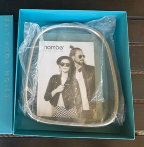 Nambe Bubble Frame 5 x 7 (READ) NEW IN BOX Unused Silver Luxury Modern HTF Rare - Picture 1 of 9