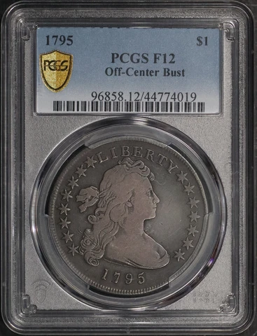 1795 $1 Draped Bust Dollar Small Eagle PCGS F12!  An Absolute Exquisite Stunner! Cover