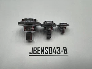 Snap-on Tools USA NEW 3pc 1/4" 3/8" & 1/2" Drive Spinner Ratchet Adapter Set - Picture 1 of 6