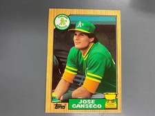 Jose Canseco 1987 Topps Tiffany Baseball Card #620 Oakland A's Athletics T13