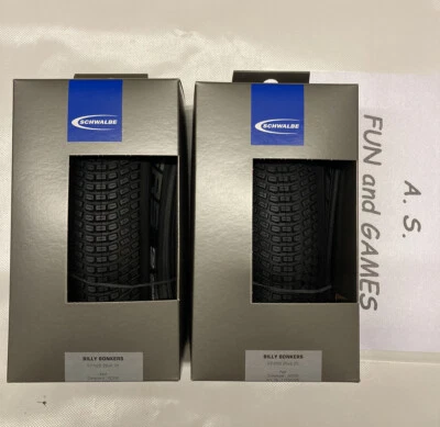 2 X New Schwalbe 26 X 2.25 Folding Billy Bonkers Black Tyres - Image 1 of 4