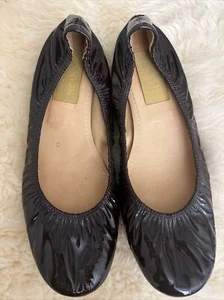 Lanvin River 2007 Ballet Flats Slip On Shoes Brown Patent Leather 40 - Us 9 $590 - Picture 1 of 11