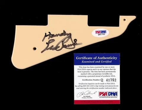 Music Icon LES PAUL Signed Pick Guard * PSA/DNA COA Cover