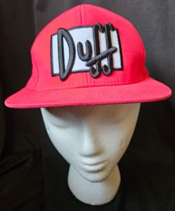 Duff Beer The Simpsons 2018 Adjustable Red Hat Cap - Universal Studios - Picture 1 of 5