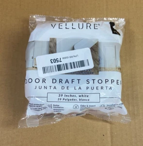 Vellure Door Draft Stopper for Bottom of Door 39" White - Picture 1 of 9