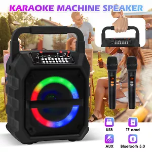 Yopower Karaoke Machine Portable Bluetooth Speaker Singing Machine w. Microphone - Picture 1 of 9