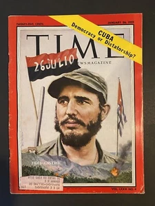 1959 Time Magazine ~ Fidel Castro ~ Cuban Revolution ~ Nice Copy ~ RARE! - Picture 1 of 2