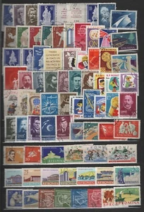 ROMANIA 1960 - 1966 LARGE COLLECTION OF 290 DIFFERENT USED STAMPS - Picture 1 of 4