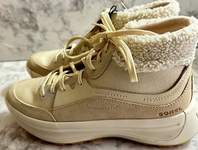 Sorel ONA 503 Mid Acogedoras Botas Crema Blanqueada Cerámica Mujer 7.5 Impermeables Nuevas Foto 1 de 4