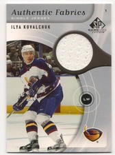 Ilya Kovalchuk 05-06 Upper Deck SP Game Used Authentic Fabrics Single Jersey