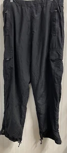 Außenrand Wanderhose Herren Medium schwarz Gummizug Kordelzug Taille Cinch Knöchel - Bild 1 von 18