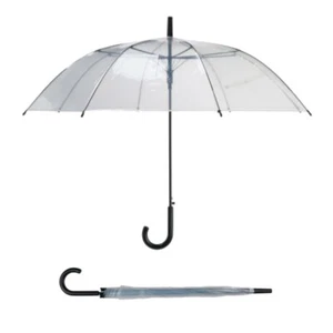 Regenschirm Golfschirm Stockschirm Transparent 23"x8K Ø100cm Atomatiköffnung - Bild 1 von 1