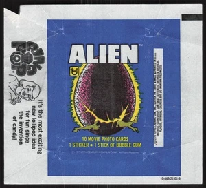 1979 Topps Alien Opened Wax Pack Wrapper BB349 - Picture 1 of 2