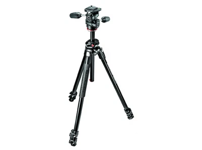 MANFROTTO MK290DUA3-3W Dreibein Stativ, Schwarz, Höhe offen bis 55 mm - Bild 1 von 4