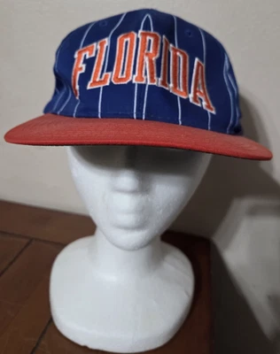 Vintage Starter Pinstripe Snapback Hat Blue Florida Gators 90s NCAA CLEAN READ - Image 1 of 4