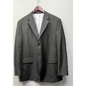 Sean John Jacket Coat Blazer Mens 46L Pin Stripes 3 Button Black Pockets - Picture 1 of 9