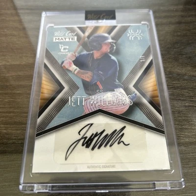 1/1 2024 Wild Card 5 Card Draw Premium Prospect JETT WILLIAMS NY Mets AUTO  1/1 - Image 1 of 2