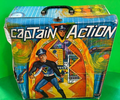 Ideal Captain Action 1966 cuartel general vinilo almacenamiento y estuche de transporte Foto 1 de 4