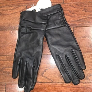 Primark 100% Genuine Leather Gloves Size S New, Black, Soft Luxury Winter Warm - Picture 1 of 3