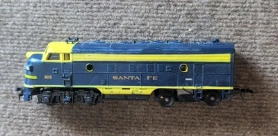 Mantua blue Santa Fe F7 diesel #4015 HO Scale Bluebonnet ATSF Vntg tested  - Image 1 of 4