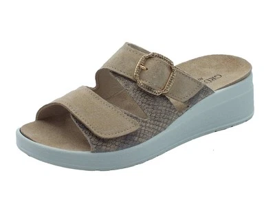 Grunland DIDA CE0464 Corda Sandali confort per Donna in nabuk con doppia chiusur - Immagine 1 di 3