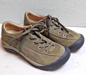 Keen Toyah Damen 7,5 Braun Leder Wandern Trail Walking Schuhe Sneaker - Bild 1 von 7