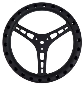 NUEVO VOLANTE PLANO NEGRO, ENANO, MINI-SPRINT, 11", PERFORADO - Imagen 1 de 1