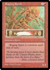 RAGING SPIRIT ~mtg EX-NM Mirage Common x4