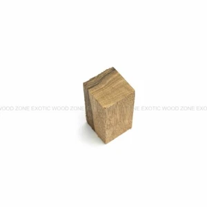 "Tapón de botella Limba negro giro en blanco tallado torno de bloque de madera 2""x2""x3" - Imagen 1 de 6
