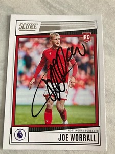 Joe Worrall (Nottingham Forest) Hand Signed 2022-2023 Panini Score Card Rare !