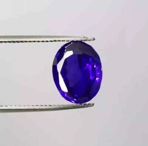 Stunning Blue Colour Iolite Faceted Oval Cut 10-12 Ct Certified Natural Gemstone - Picture 1 of 4
