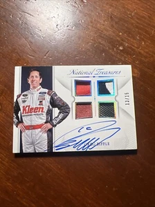 Greg Biffle 2016 National Treasures Signatures Quad Materials Silver #13/15 - Picture 1 of 1