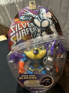 Thanos Figure Cosmic Power Silver Surfer New in Package 1997 New Toy Biz