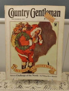 1933 Country Gentleman December 27 Santa Claus Christmas NRA Prince - Picture 1 of 10