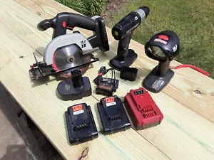 Craftsman 19.2v - 8 Piece Set w/ Lithium-ion batteries & Charger - Picture 1 of 15