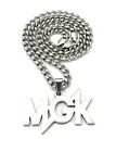 New MGK Pendant 24" or 30" Stainless Steel Cuban Chain Hip Hop Necklace RC3905SS
