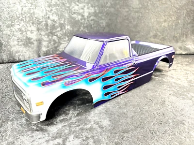 CUSTOM PAINTED RC TRUCK BODY ARRMA KRATON 6S TRAXXAS E-REVO T/E MAXX CHEVY C10 - Image 1 of 2