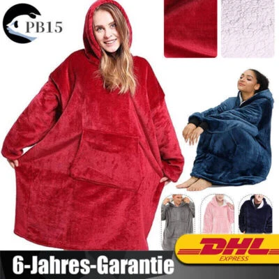 Übergroße Hoodie Sweatshirt Decke Super Weiche Warme Komfortable Riesen-Hoodie - Bild 1 von 4