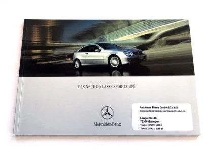 2001 Mercedes Benz 54-page German Sales Brochure Catalog SportCoupe C220 C180 Foto 1 de 4