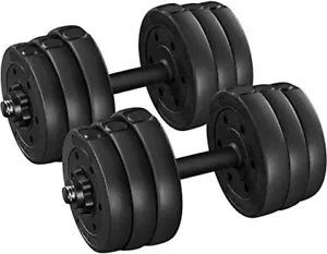 Juego de entrenamiento de levantamiento de pesas ajustables de 30 kg 15 kg x 2 - Imagen 1 de 6