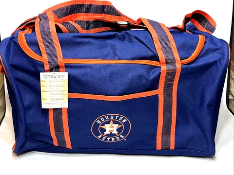 Vintage NOS Houston Astros Promo SGA Duffel Gym Bag - Unisex Navy/Orange New Cover