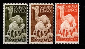 Spanish Sahara Sc #B16-18 MNH 1951 Dromedary & Calf Animals - Picture 1 of 1