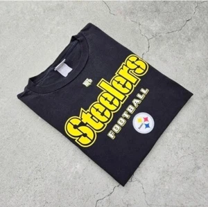 Pittsburgh Steelers Herren Größe 2XL schwarz Grafikdruck Langarm T-Shirt - Bild 1 von 2