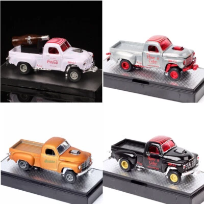 1/64 Scale 1950 Studebaker 2R Pickup Coca Cola Truck Diecast Toy Car Model - Image 1 of 4